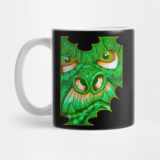 Green Gorilla Face Mug